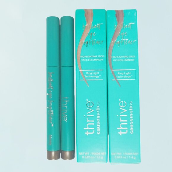 Muna 2pack/New'Thrive Causemetics Brilliant Highlighting Stick Eye Brightener - Picture 1 of 2